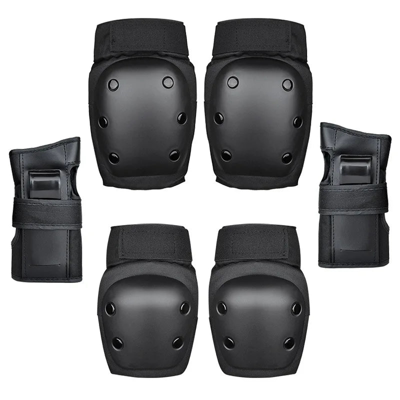 Custom Adult Wrist Guard with Support Elbow & Knee Pads Roller Skating Protective Gear Set 6 Pack CE Approved Made of EVA