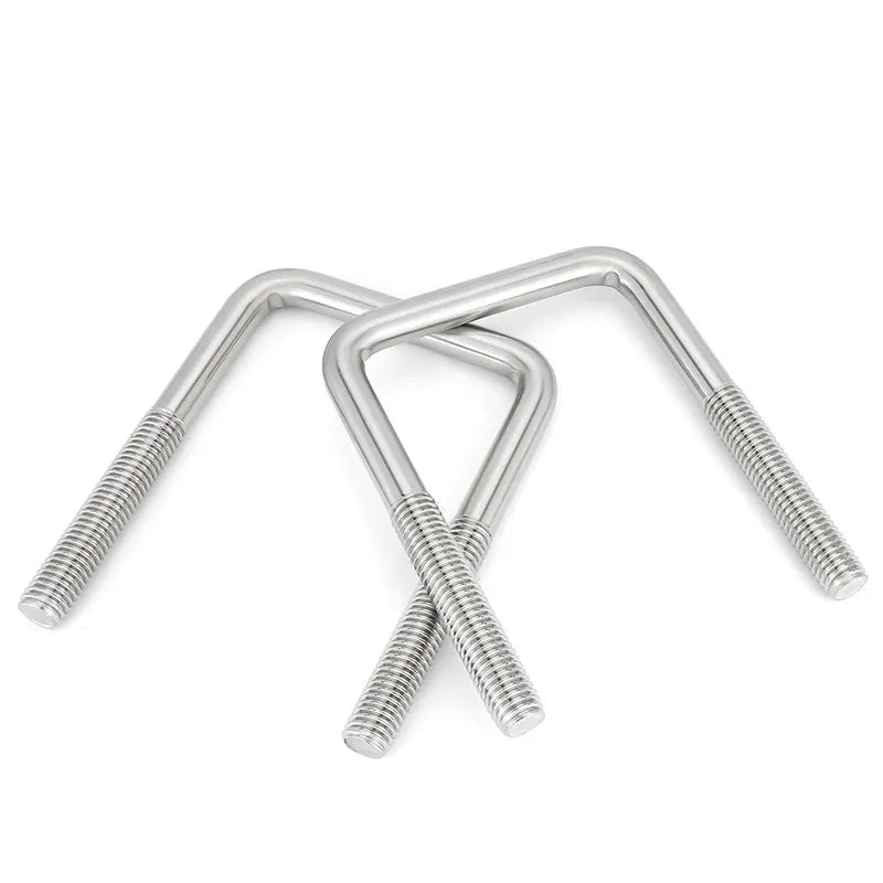 Customize Stainless Steel 304 316 U Bolt M3 M4 M5 M6 M8 Trailer Bolt M8 A2 Post Clamp Exhaust Pipe Square U Bolts