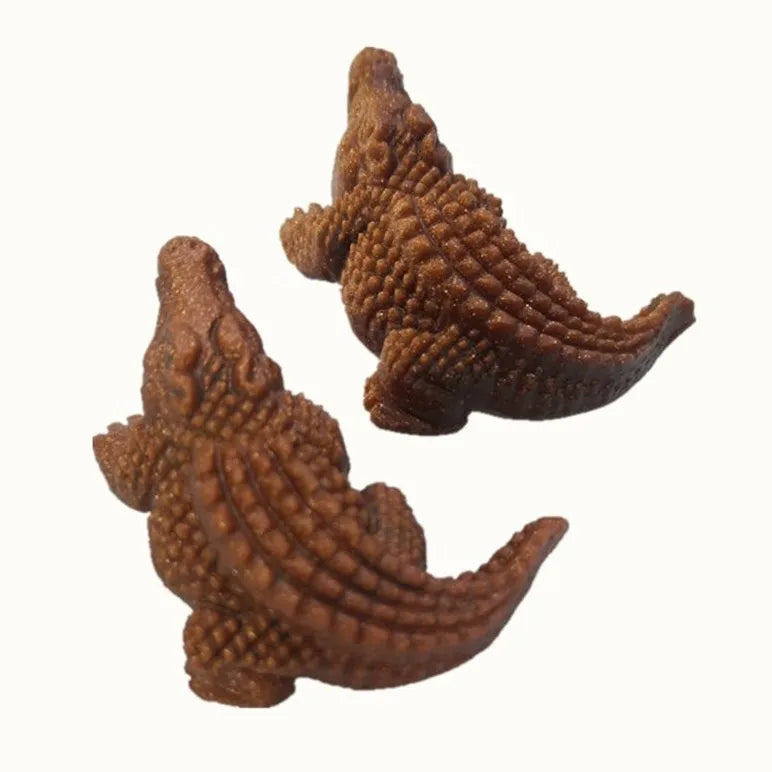 Huiying Huiying New Hand Carved Vivid Animal Figure 2inch Gemstone Crocodile Carving Gift Crafts