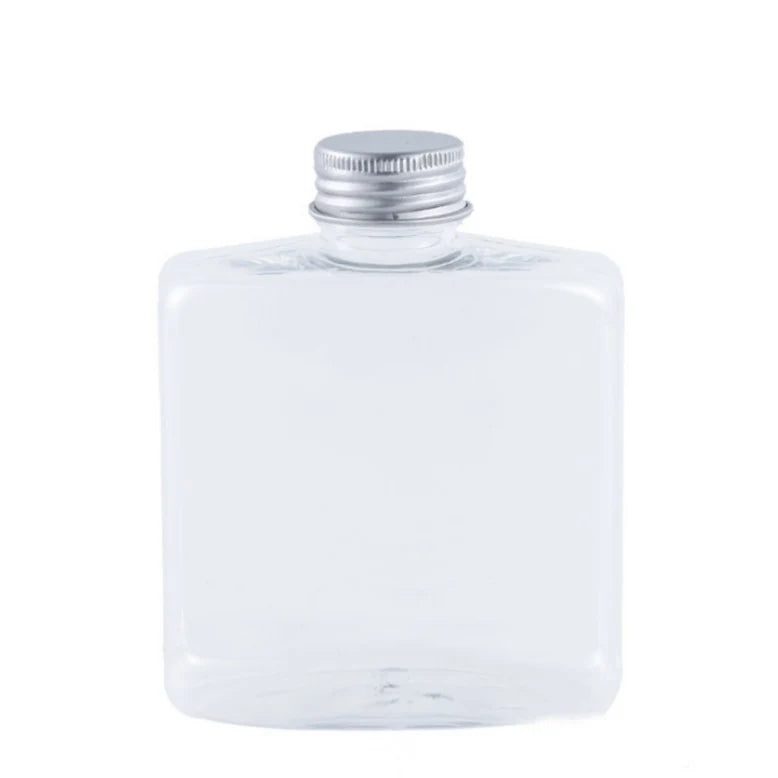 Popular PET Disposable Coffee Bottle 250ml Milk Tea Bottle Creative Portable Plastic Juice Beverage Bottle