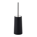 Chrome Toilet Brush Holder Cleaning Stainless Steel Set for Bathroom with Hard Bristle Scrubber Wall Mounted Toilet Brush