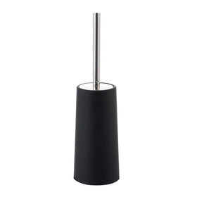 Chrome Toilet Brush Holder Cleaning Stainless Steel Set for Bathroom with Hard Bristle Scrubber Wall Mounted Toilet Brush