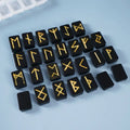 Natural Agate Rune Stones Set ST01-ST15 Viking Elder Futhark Engraved Gemstones for Divination Wicca Healing Reiki