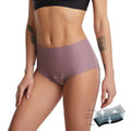 Mid-Waist Ice Silk 4-layer Leak Proof Antibacterial Crotch Women's Physiological Pants-Wholesale Mid-Waist Bragas Panties