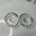 Clear Fermentation Glass Smart Lids with Easy Grip Handle and Customizable Logo for Wide Mouth Mason Jars