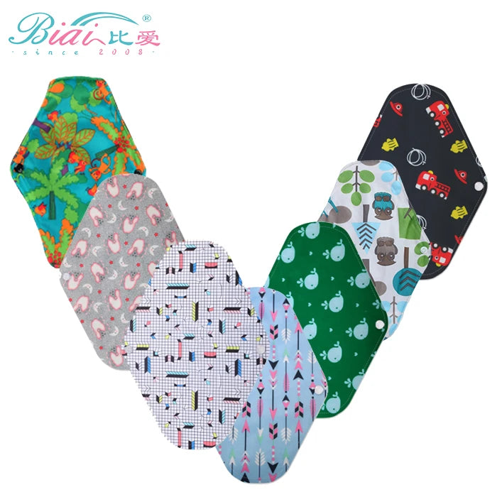 Multiple Color Options Cotton Bamboo Sanitary Cloth Pads Reusable Soft Panty Menstrual Pad Towel Period Panties Pad