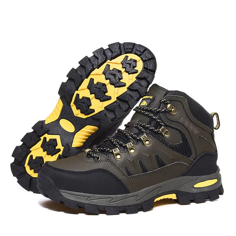 IRONDONKEY Autumn Winter New Outdoor High-top Training Shoes Warm Non-slip Cross-country Hiking Unisex Hiking Shoes