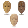 Silicone Makeup Practice Board Female Face Dummy for Makeup 3d Makeup Practice Face