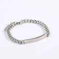Fashion Bracelet Design Personalized Mens Engravable Bracelet Stainless Steel Adjustable Engraved Name Bracelet