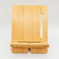 Natural Bamboo Tablet Stand Sleek Sustainable Phone Stand Stylish and Sturdy Holder for Office Decor & Accessories