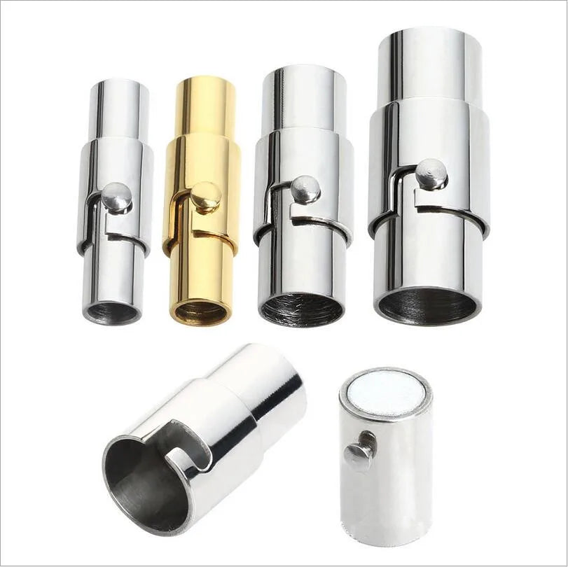 Cheap Stainless Steel Simple Durable Switch Cord Clasps for Cord Necklace Making