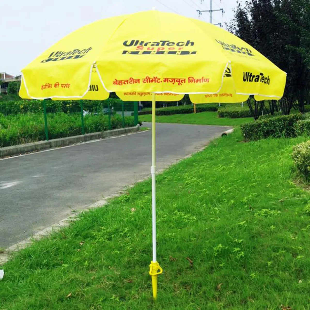 Outdoor Beach Umbrella Sand Screw Ground Anchor Duty Plastic Sunshade Sun Umbrella Holder Support Spike Stand