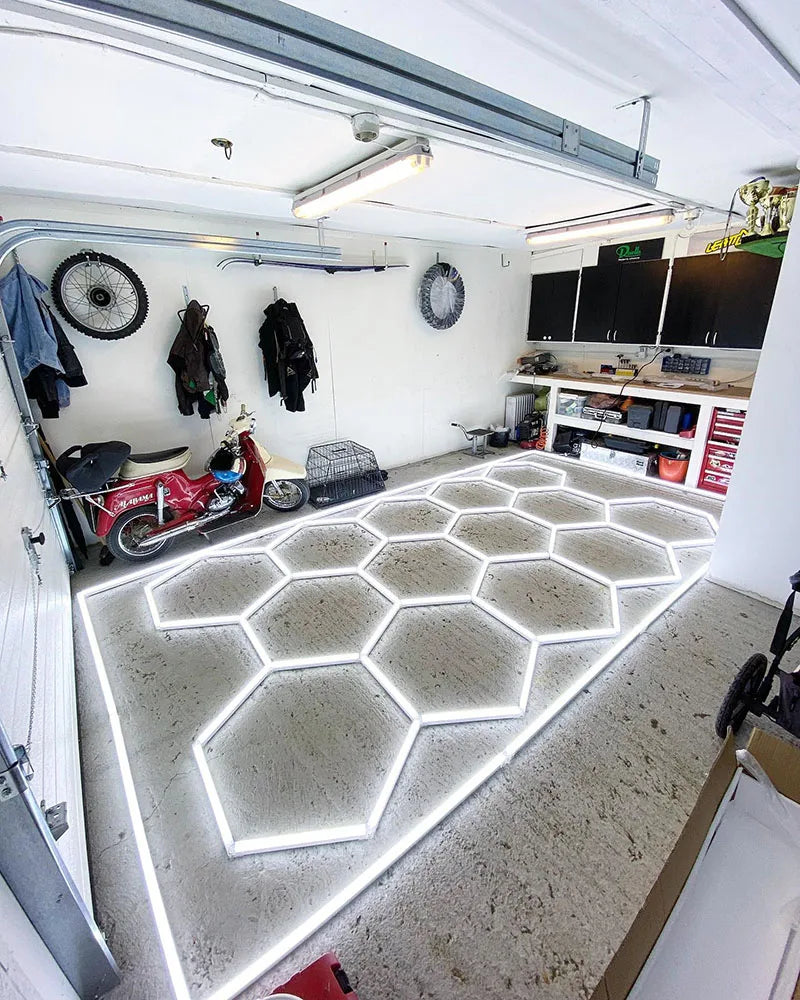 China Manufacturer's New Outdoor Garage Workshop Lighting Car Hex Detailing LED Lights Waterproof Feature
