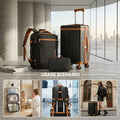 US Warehouse Lightweight Waterproof 3 Pieces Travel Suitcase Luggage Set High Quality Hard Shell 3-pieces Suitcase Luggage Set