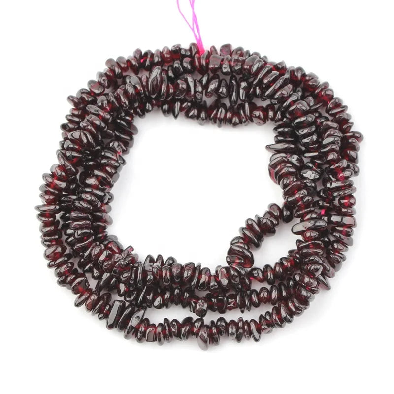Natural Healing Reiki Garnet for Jewelry Making Gravel Tumbled Gemstone Freeform Chips Beads Garnet Crystals