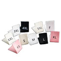 200 Pieces Minimum Order Pure Cotton Letter Code Label Quick Trade Size Printed Neck Center Folding Label