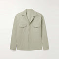 Top Shirt Jacket Casual Breathable Hot Selling Mens Shacket Jacket TWILL Fabric Woven Printed OEM Plus Size Long Sleeve