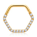 316L Stainless Steel Nose Rings Hoop Hinged Clicker Nose Rings Labret Cartilage Daith Tragus Body Piercing Jewelry