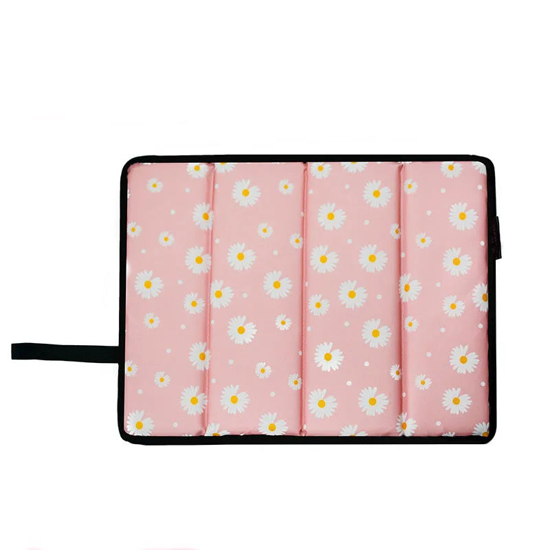 Design Portable Soft Walk a Dog Outdoor Seat Cushion Folded Camping Picnic Little Daisy Waterproof Seat Stadium Cushions