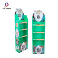 Customized 4 Trays Supermarket Promotion Shelves Stands Paper Display Rack Tower Cardboard Cutouts Standees Display Accessories