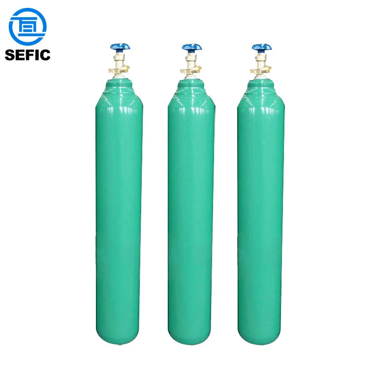 Good Quality ISO9808-3 40 Liter 6m3 40L 150Bar Empty Steel Oxygen Cylinders Oxygen Bottle