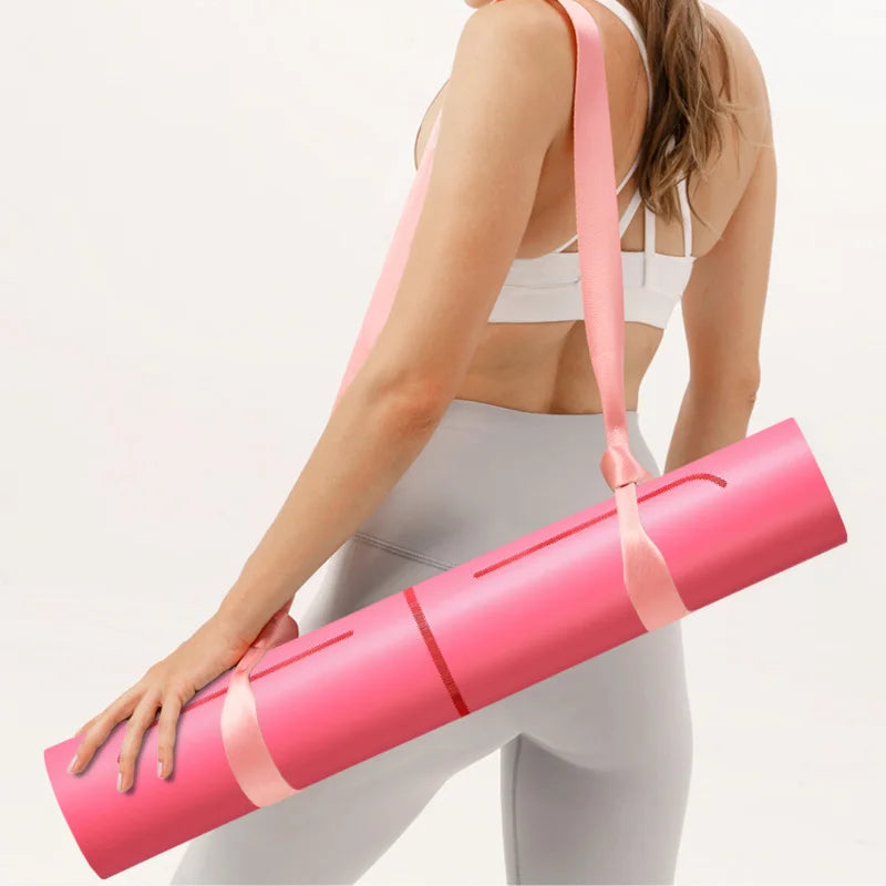 Decorative Custom Engraving logo Natural Rubber PU Yoga Mat for Gymnastics Fitness Pilates