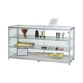 Displays Economic Wholesale Freestanding Metal Tempered Glass Display Case Cabinet Showcase Knockdown Design Customizable Size
