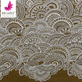 HY1423 Gorgeous White Bridal Wedding Tulle Lace Beads Dress Fabric With Sequins