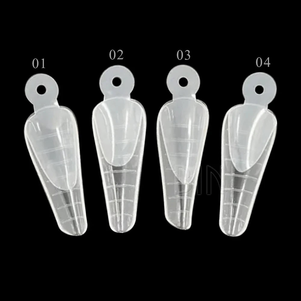 BIN Hot Sale French Dual Form Nail System Extension Nail Tips Mold Nail Forms Sticker