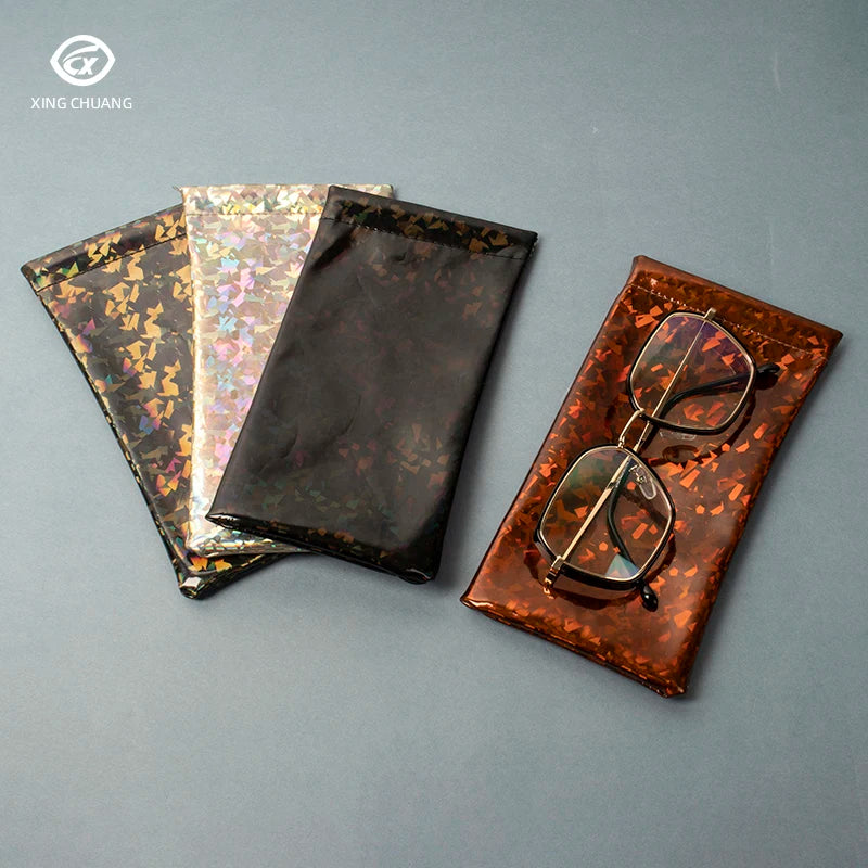 Eco-Friendly Eyeglasses Storage Glasses Bag Universal Squeeze Top Soft Sunglasses Pouch Eyewear Cases