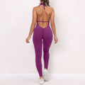 Quick Drying Tight Breathable Exercise Fitness Pants Women Peach Butt Lift Yoga Jumpsuit