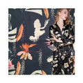 Eco-friendly Manufacture Custom Design Floral Beach Style Wedding Polyester Digital Print Satin Fabrics Silky Hand Feel