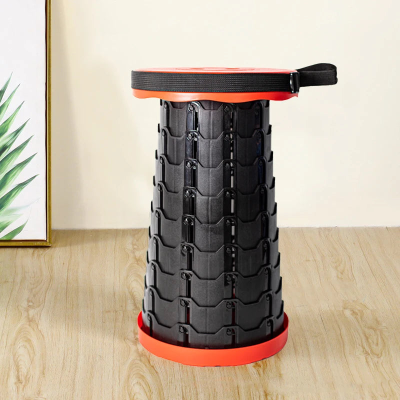 Wholesale Price Outdoor Portable Lightweight Folding Retractable PP Camping Stool with Storage Ottoman for Warehouse Bedroom Use