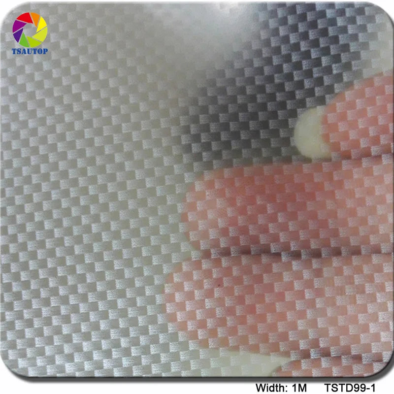 TSAUTOP 0.5/1m Width PVA Carbon Fiber Water Transfer Hydrographic Printing Film Hydro Dipping Patterns