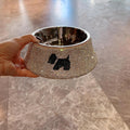 Rhinestone Bowl Bling Accessories Diamond Luxury Adorable Dog Cat Animal Pet Food Kibble Water Feeder