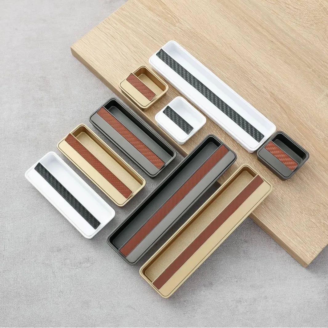 New Design Aluminum Invisible Concealed Handle Embedded Cabinet Door Handles Drawer Hidden Handle