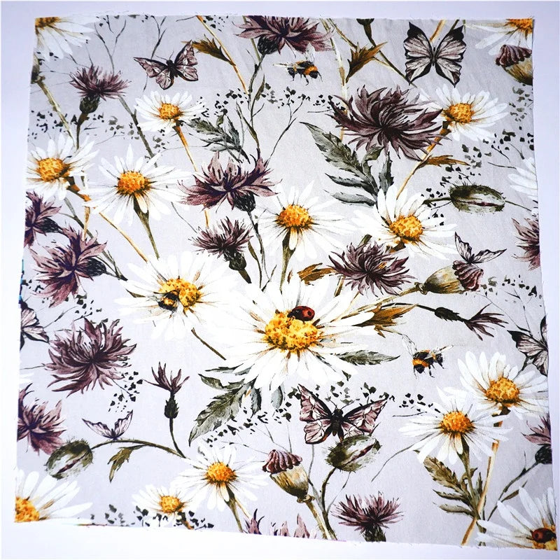 100% Cotton Poplin Fabric Construction Digital Printing Cotton Woven Fabric for Shirt Dress 120/140GSM