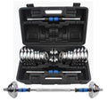Factory Produced Home Gym 20kg 30kg Electroplating Adjustable Dumbbell Suit