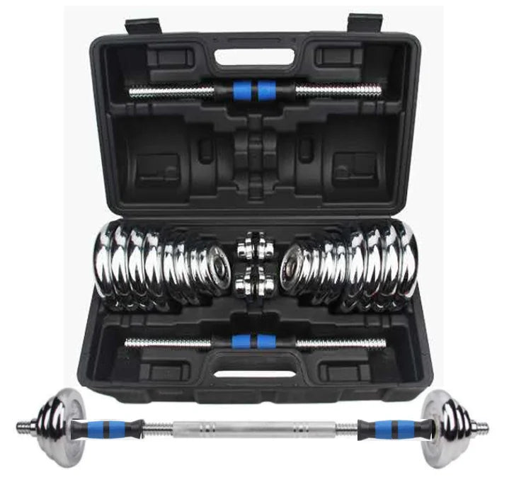 Factory Produced Home Gym 20kg 30kg Electroplating Adjustable Dumbbell Suit