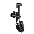 HONGDEC Black Brass Modern Handheld Toilet Bidet Bathroom Shower Shattaf