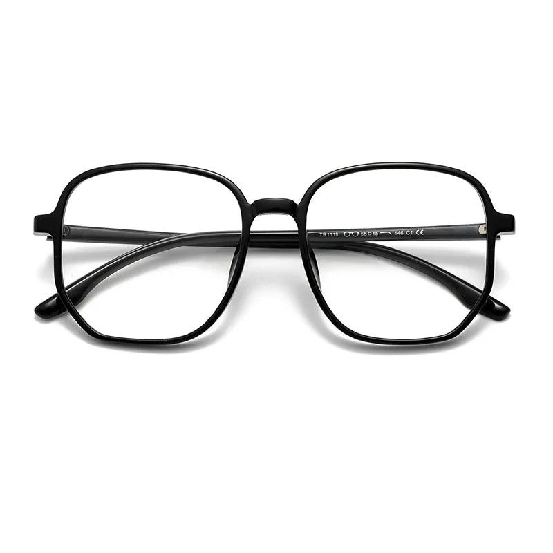 2022 Trending Blue Light Blocking Men's Glasses Gaming TR90 Matte Black Anti Ray Eyeglasses Women Transparent Fashion Eyewear