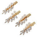 2025 Hot Sale Alloy 4pcs/set Simple Jewelry Rhinestone Pearl Hair Clips Women Hair Accessories