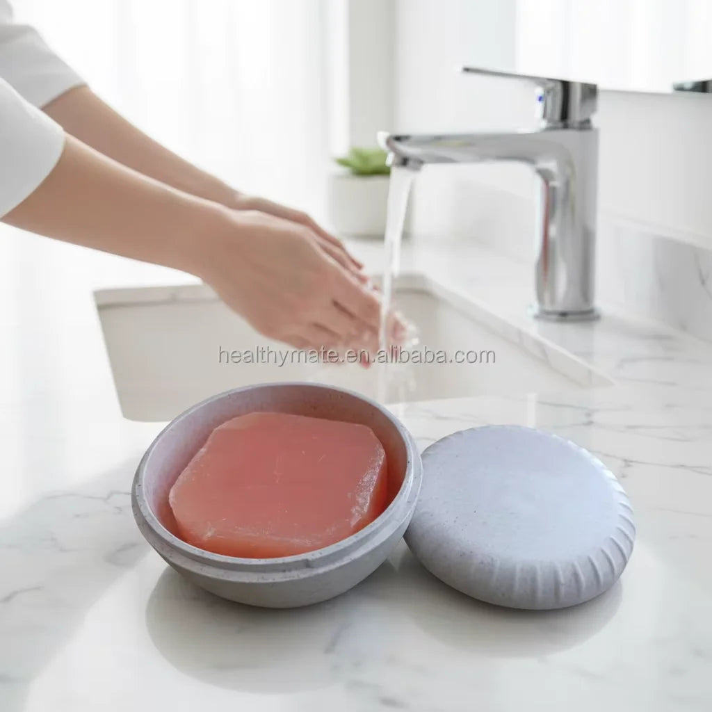 Eco-friendly Zero Waste Plastic Free Lock Close Bamboo Soap Box Lid Modern Luxury Design Bathroom Shower Bar Soap Holder Dish