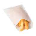 Customizable Size Recyclable PFAS-Free Anti-Oil Logo Natural Food-Grade White Kraft Paper Potato Chip Fried Food Packaging Bags