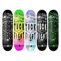 Professional Skate Board Trick Board Skateboard Parts Holographic Printing Fluorescent for Boys