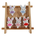 Host Sales Soft Textured Diy Baby Chewable Teething Products Accessories Silicone Beads Rabbit for Ballpen Making