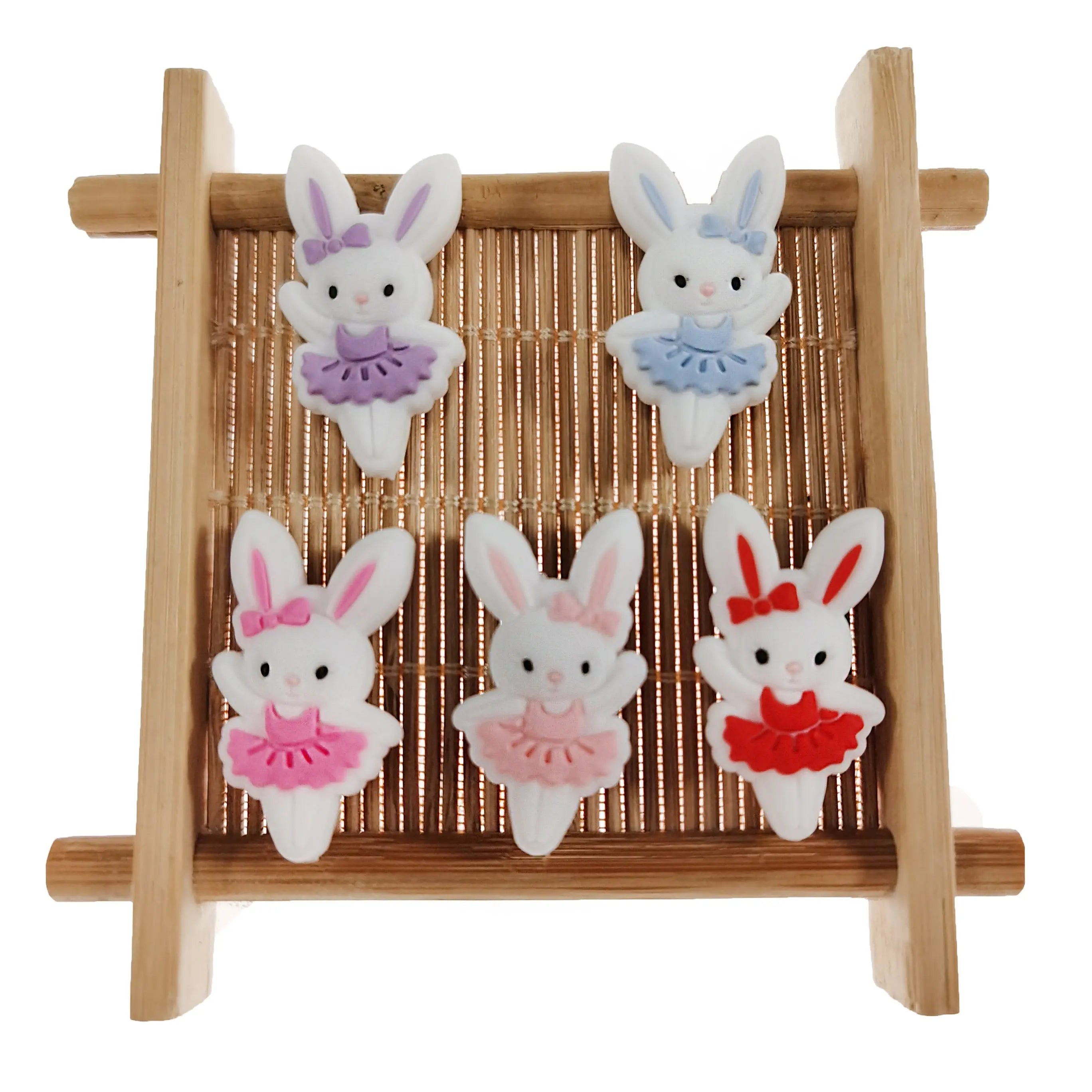 Host Sales Soft Textured Diy Baby Chewable Teething Products Accessories Silicone Beads Rabbit for Ballpen Making