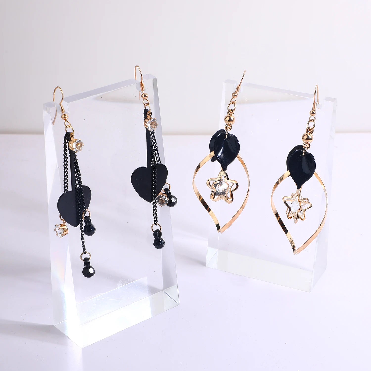 Wholesale Cheap Metal Earrings for Women Gold Plated Black Plated Fashion Dangle Earrings Girls