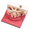 2026 Shenzhen Luxury Fun Promotional Paper 3D Memo Pad Custom Premium Gift Favors for Fathers Mothers Teachers Day
