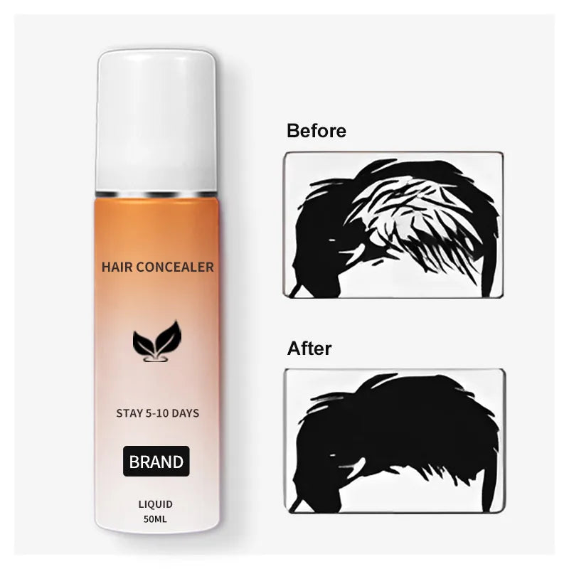 Natural Henna Based Liquid Root Shadow for Bald Scalp Coverage Long Lasting Grey Thinning Hair Concealer Gel Cream Full